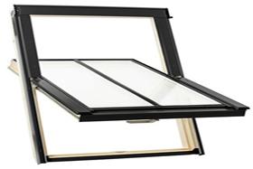 RoofLITE conservation window centre pivot opening
